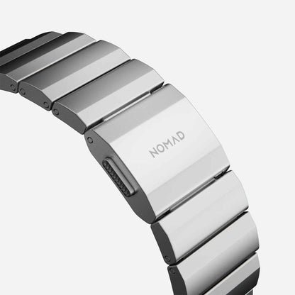 Nomad Aluminium Band for Apple Watch Ultra 49mm - 45mm - 44mm - 42mm - Silver (Barcode: 856500013282 )