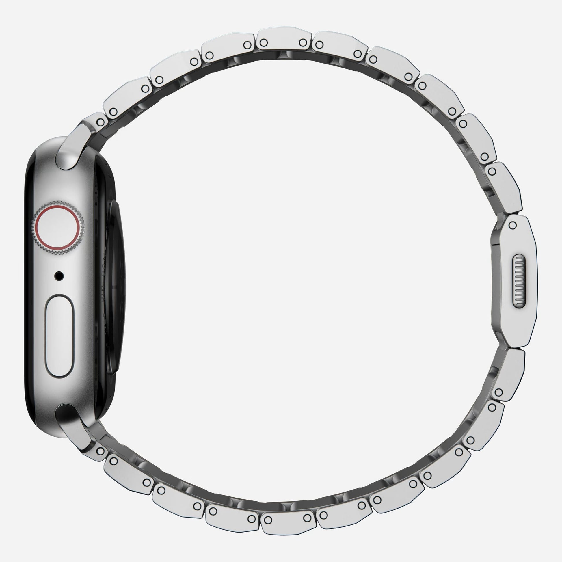 Nomad Aluminium Band for Apple Watch Ultra 49mm - 45mm - 44mm - 42mm - Silver (Barcode: 856500013282 ) - Forexengineer -Malaysia- 856500013282