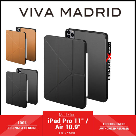 VIVA MADRID Elegante for iPad Pro 11" - Air 10.9" ( 2022 - 2018 ) M1 chip - Microfibre with Antimicrobial - Black (Barcode: 8886461238099 )