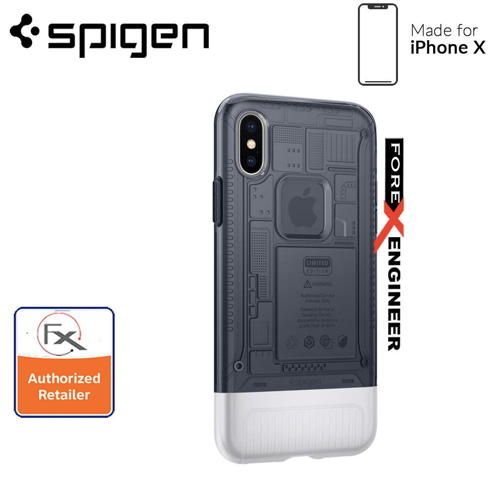 Spigen Classic C1 for iPhone X [10th Anniversary Limited Edition] with Air Cushion Technology - Graphite