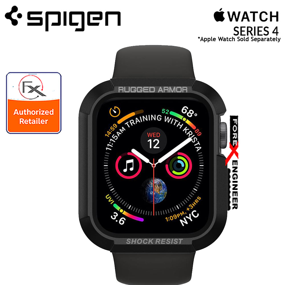 Spigen Rugged Armor for Apple Watch Series 4 ( 40mm ) Protection Case - Black