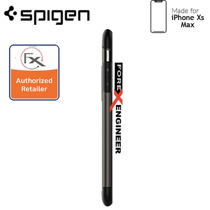 Spigen Slim Armor for iPhone Xs MAX - Military Grade Protection Case with Build-in Kickstand - Gunmetal - Forexengineer-malaysia