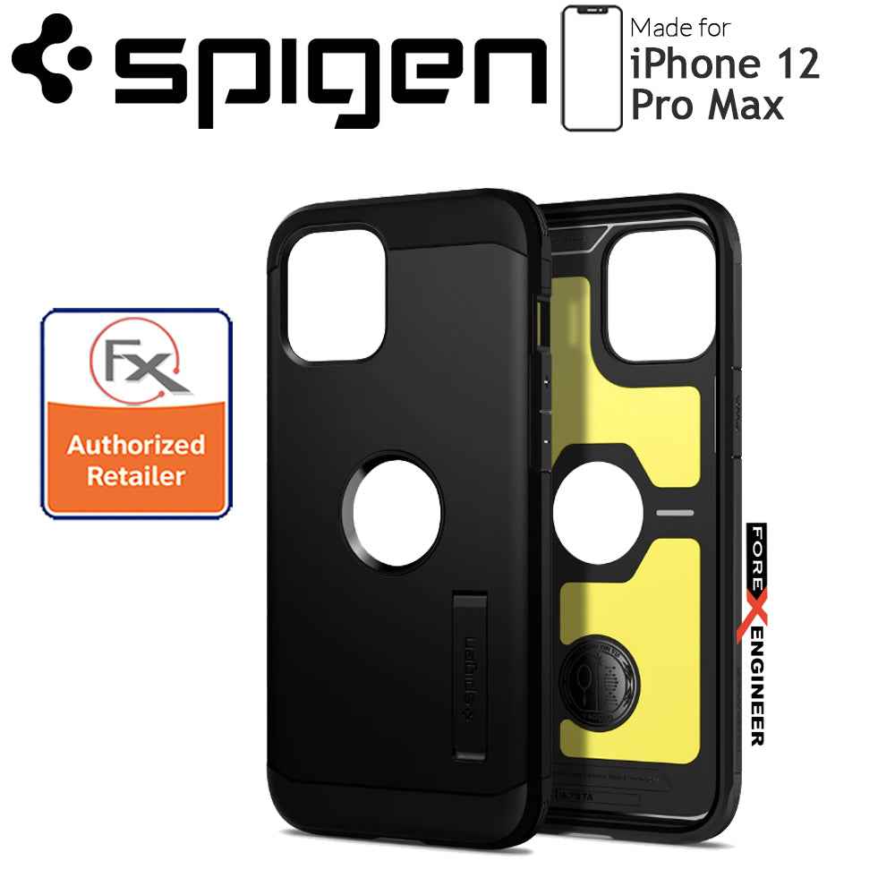 Spigen Tough Armor for iPhone 12 Pro Max - Black (Barcode : 8809710756045 )