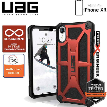 UAG Monarch for iPhone XR Feather-Light Rugged & Military Drop Tested - Crimson color - Forexengineer-malaysia