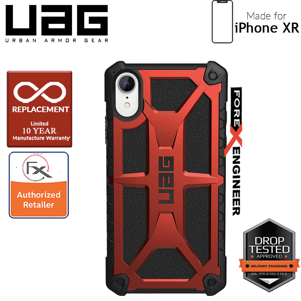 UAG Monarch for iPhone XR Feather-Light Rugged & Military Drop Tested - Crimson color