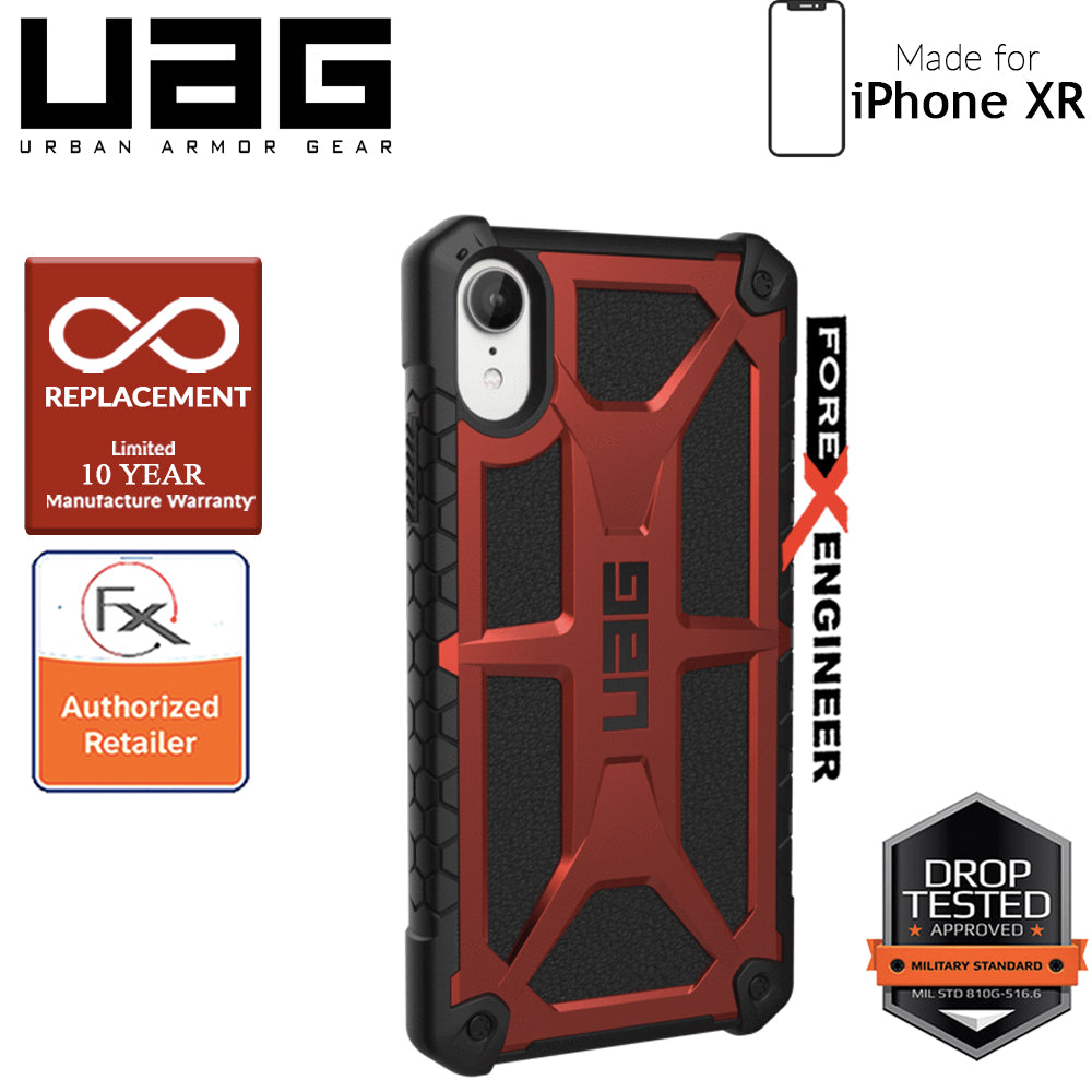 UAG Monarch for iPhone XR Feather-Light Rugged & Military Drop Tested - Crimson color