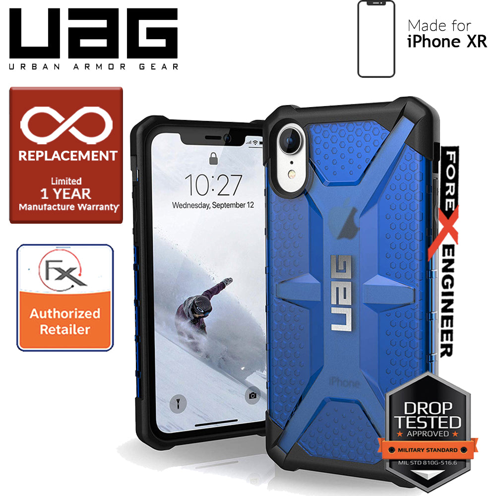 UAG Plasma for iPhone XR Feather-Light Rugged & Military Drop Tested - Cobalt color