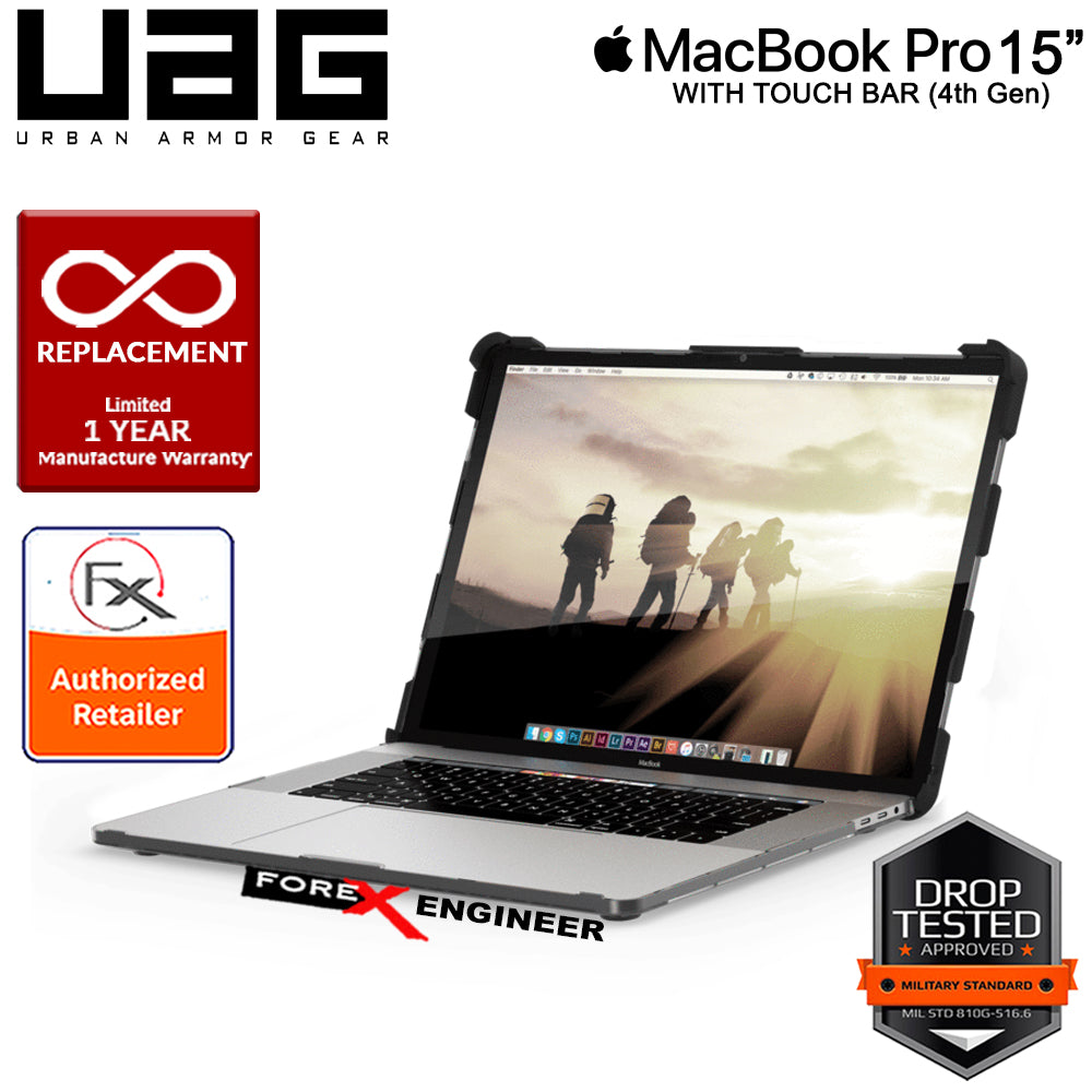 UAG Plasma for MacBook Pro 15" with Touch Bar Feather-Light Rugged & Military Drop Tested - Ice