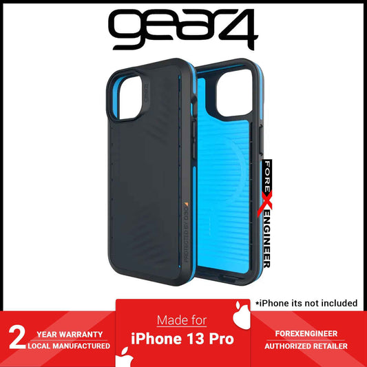 Gear4 Vancouver Snap for iPhone 13 Pro 6.1" - MagSafe Compatible - Black - Blue (Barcode: 840056146785 )