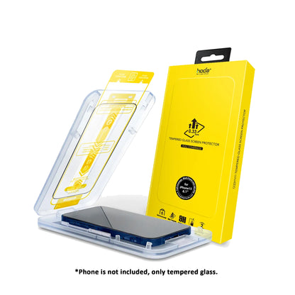 Hoda Tempered Glass Screen Protector for iPhone 15 Series ( Dust Free Helper Included ) 0.33mm Full Coverage - Clear - Forexengineer -Malaysia- 4711441972196-4711441972189-4711441972172-4711441972165