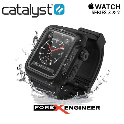 Catalyst Waterproof Shock Resistant Case for Apple Watch 42mm Series 3 & 2 (Stealth Black) - Forexengineer-malaysia